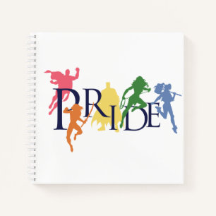 Silhouetten der Gerechtigkeitsliga Notizbuch