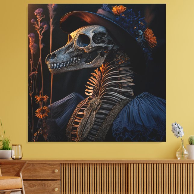 Silhouetten des Afterlife 00 Leinwanddruck (Insitu (Wohnzimmer))