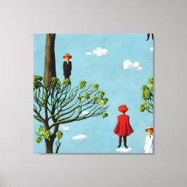 Silhouetten Extravagant Leinwanddruck