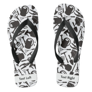 Silhouetten für Gartensymbole Flip Flops