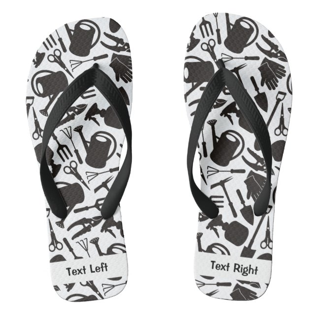 Silhouetten für Gartensymbole Flip Flops (Fußbett)