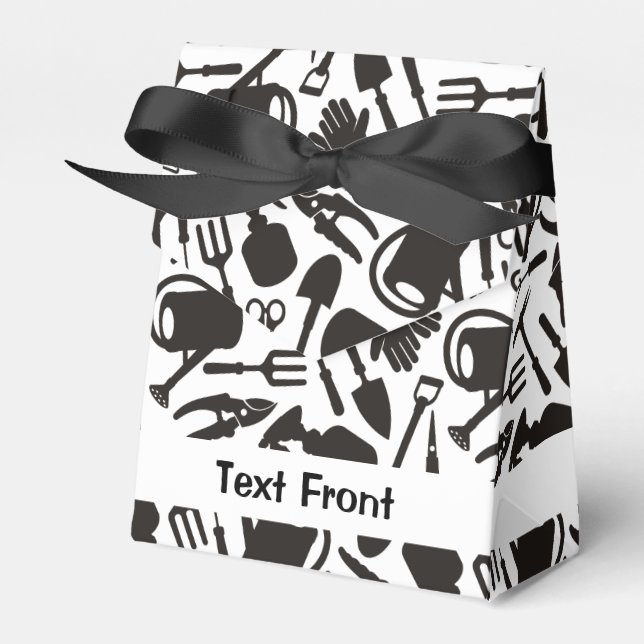 Silhouetten für Gartensymbole Geschenkschachtel (Vorderseite)