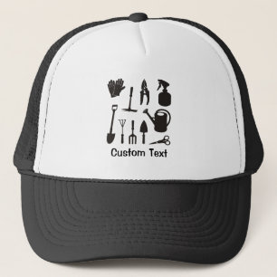 Silhouetten für Gartensymbole Truckerkappe