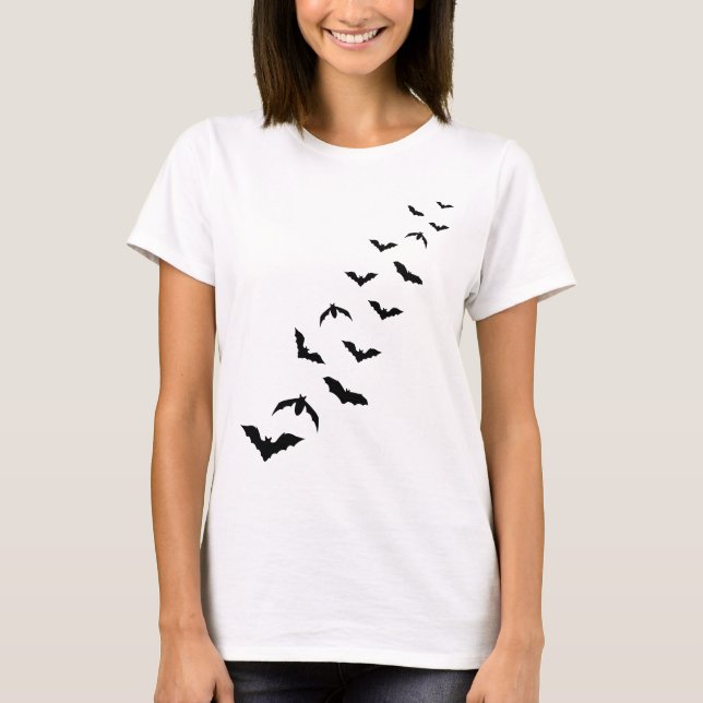 Silhouetten Halloween T-Shirt (Vorderseite)