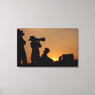 Silhouetten Leinwanddruck