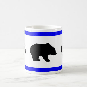 Silhouetten mit Blue Border Tasse