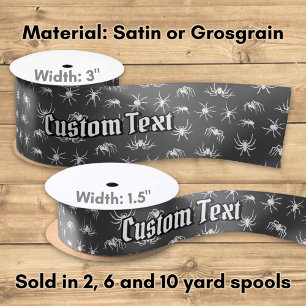 Silhouetten Muster Satin Ribbon Satinband