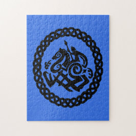 Silhouetten Odin und Sleipnir Puzzle