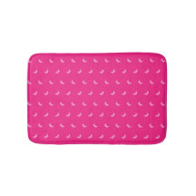Silhouetten von kleinen rosa Bananen auf intensiv