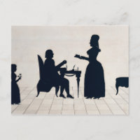 Silhouetten von Monsieur und Madame Roland