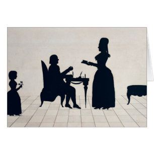 Silhouetten von Monsieur und von Madame Roland