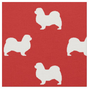Silhouetten von Spaniern Rot und Weiß Stoff