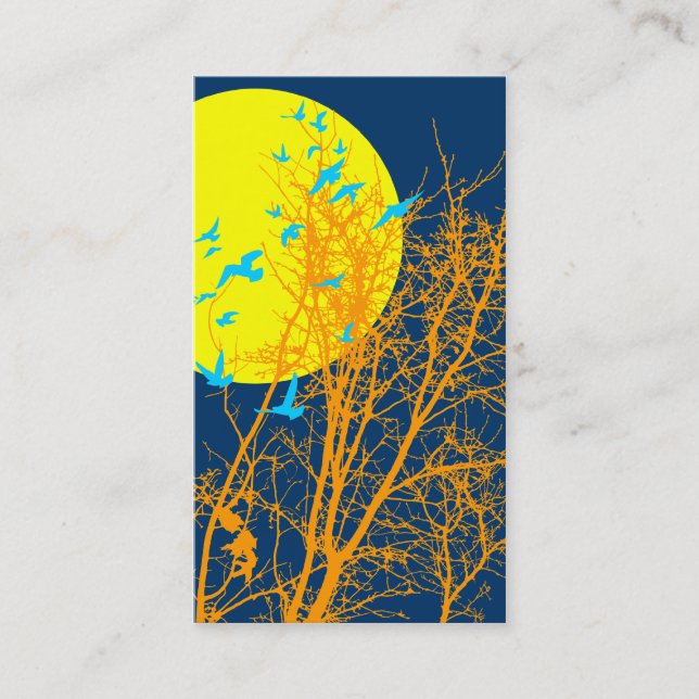 silhouscreen Vögel Visitenkarte (Vorderseite)