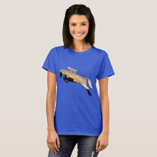 Silhoutte das Pferd der Frauen Shirt