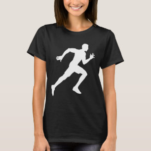 Silhoutte Sunset Women Athelete Sports Lo T-Shirt