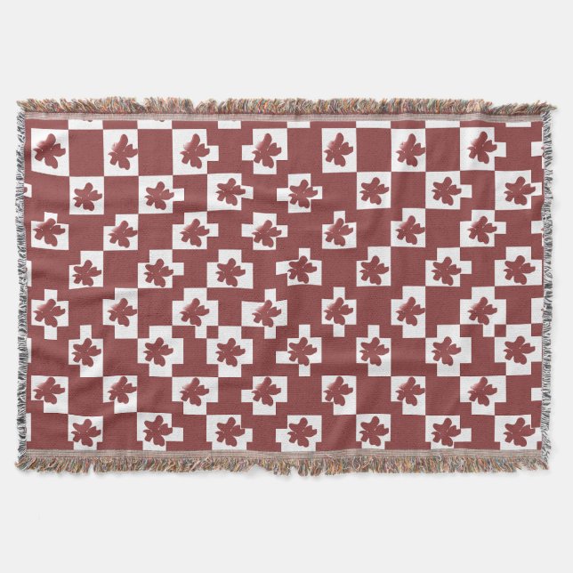 Silhueta de flores em padrão. decke (Vorderseite)