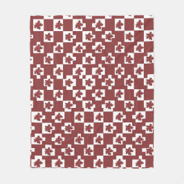 Silhueta de flores em padrão. fleecedecke