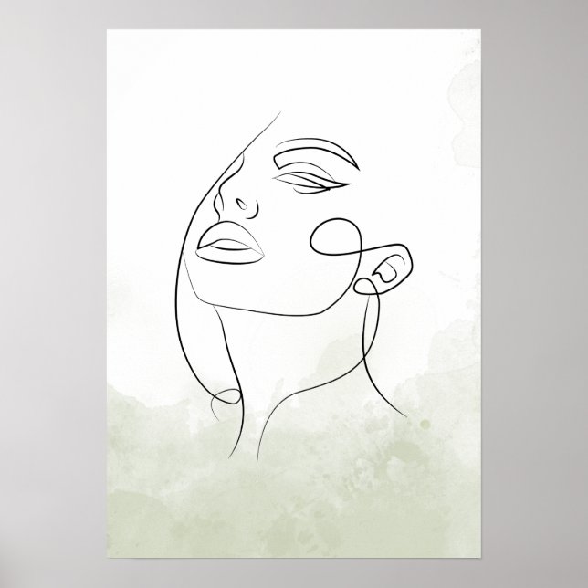 Silhueta rosto feminino poster (Vorne)