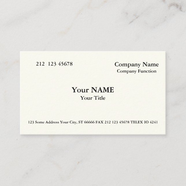 Silian Rail Bone Business Card Visitenkarte (Vorderseite)