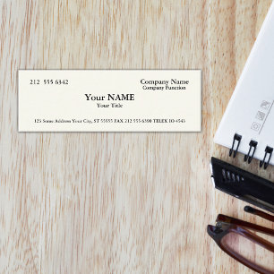 Silian Rail Bone Skinny Business Cards Mini Visitenkarte