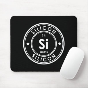 Silicon Element Black Mouse Pad Mousepad