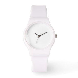 Silicon Strap White Watch Armbanduhr