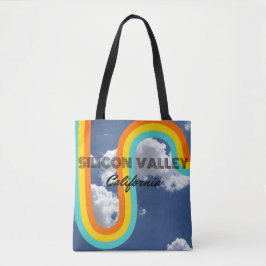 Silicon Valley California Retro Regenbogen und Wol