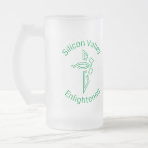 Silicon Valley erleuchtete mattiertes Liter-Glas Mattglas Bierglas