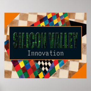 Silicon Valley, Innovation (Typografie) Poster