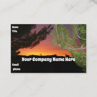 Silicon Valley Sunset- Visitenkarte