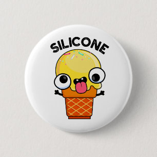 Silicone Funny Ice Cream Cone Puff Button