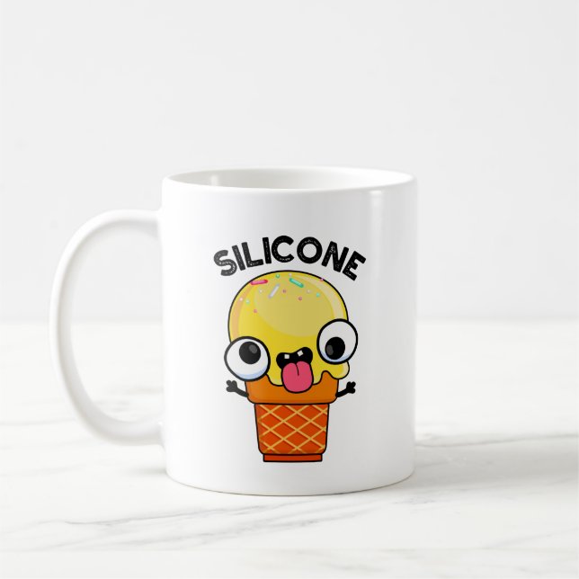 Silicone Funny Ice Cream Cone Puff Kaffeetasse (Links)