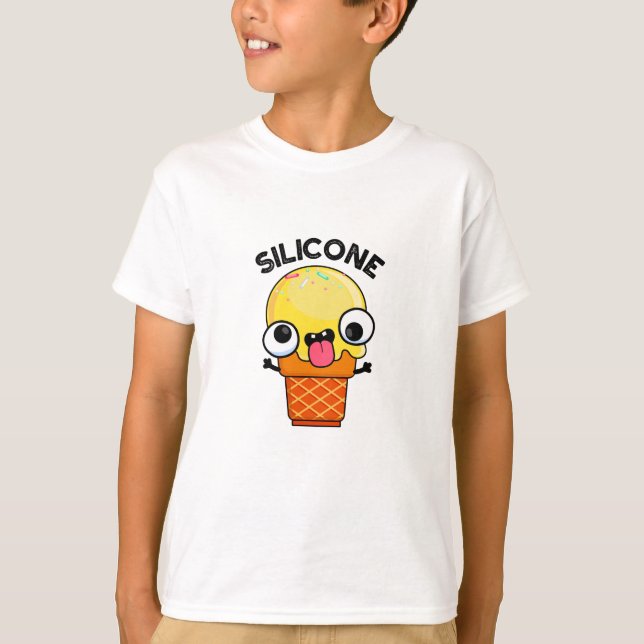Silicone Funny Ice Cream Cone Puff T-Shirt (Vorderseite)