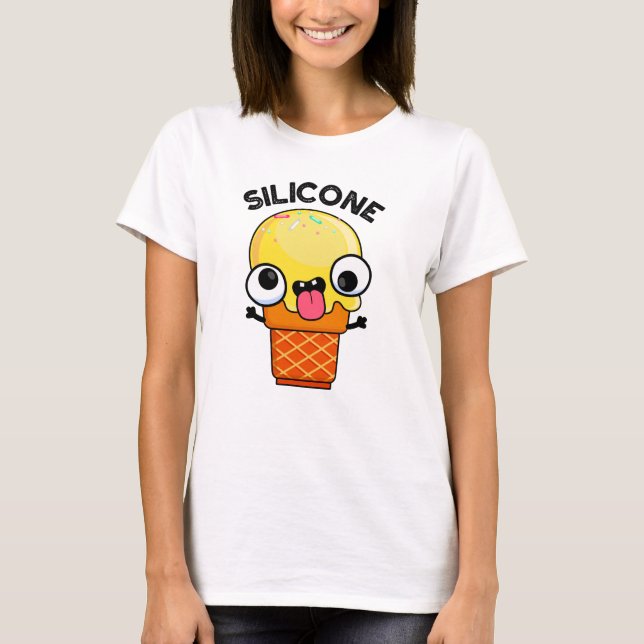 Silicone Funny Ice Cream Cone Puff T-Shirt (Vorderseite)