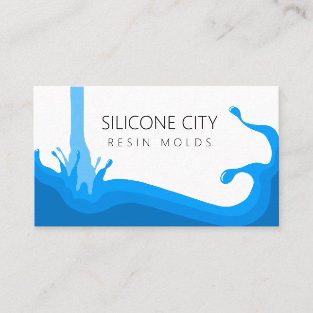 Silicone gefallen visitenkarte (Vorderseite)