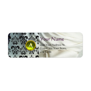 SILK DAMASK GEM gelb weiß