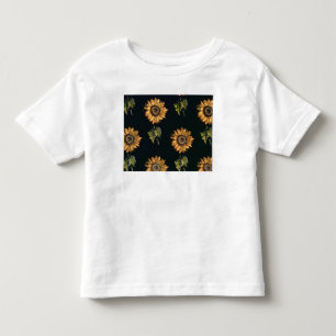 Silk Dekoration Velourau SABRE der Sonnenblumen Kleinkind T-shirt