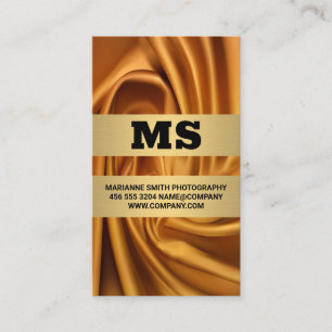 Silk Gold Fabric Visitenkarte