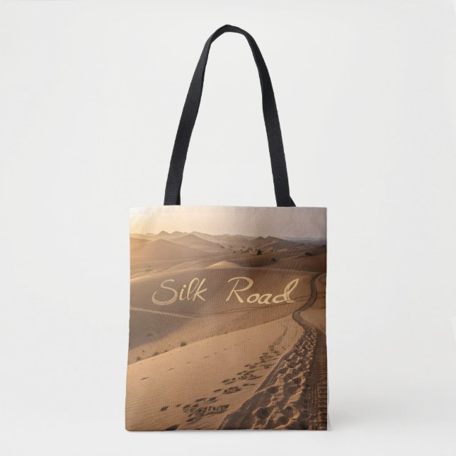 Silk Road Desert Landscape Typography Art (Vorderseite)
