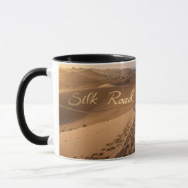 Silk Road Desert Landscape Typography Art Tasse