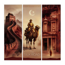 Silk Road-Great Wall&Petra-Cinematic Painterly 