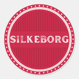 Silkeborg City Pride Emblem – Danish Identity Runder Aufkleber
