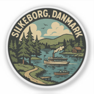 Silkeborg Dänemark See Aufkleber