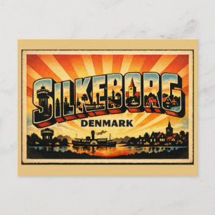 Silkeborg Dänemark See Postkarte