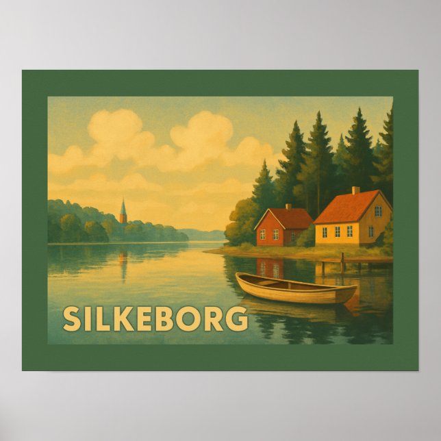 Silkeborg Denmark Lake Poster (Vorne)