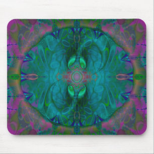 Silken Portals Psychedelic Abstrakt Mousepad