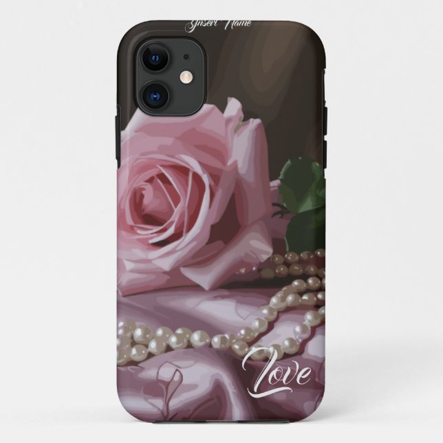 Silken-Rose Case-Mate iPhone Hülle (Rückseite)