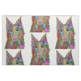 Silken Windhound Dog Fabric Stoff