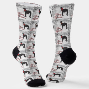 Silken Windhound Frohe Weihnachten Socken
