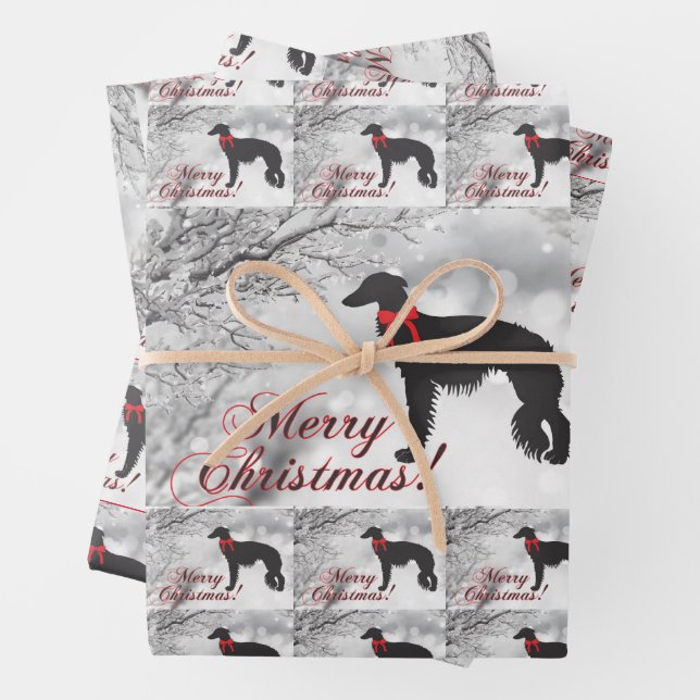 Silken Windhound Geschenkpapier Set (Beispiel)